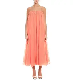 Aje Filigree Sweetheart Midi Dress Sunset Orange Size AU 12 for rent on The Volte - image 1