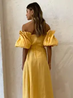 Sovere Noble Maxi Dress Buttercup Size AU 10 for rent on The Volte - image 6