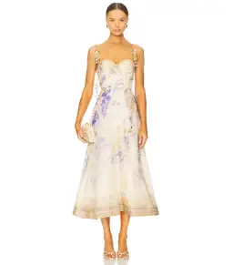 Zimmermann Dawning Picnic Dress in Lilac Floral Size 1 AU 10 for rent on The Volte - image 1