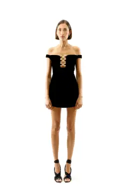 Alice McCall Meadow Dress Mini Black Size AU 8