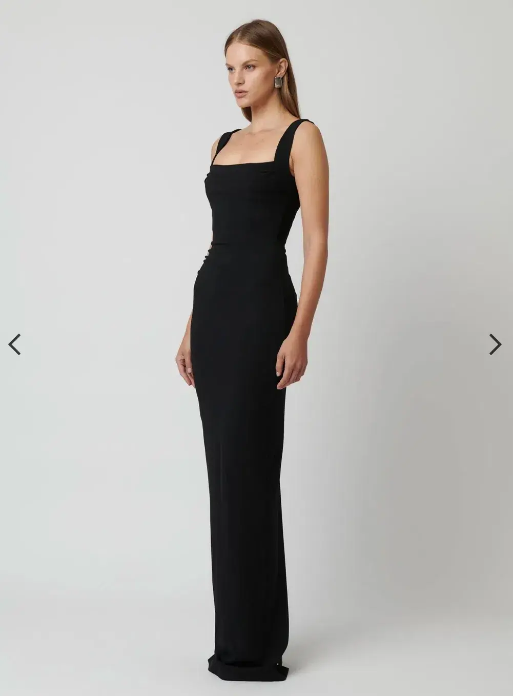 Effie Kats Marbella Gown Maxi in Black Size AU 10 for rent on The Volte - main image