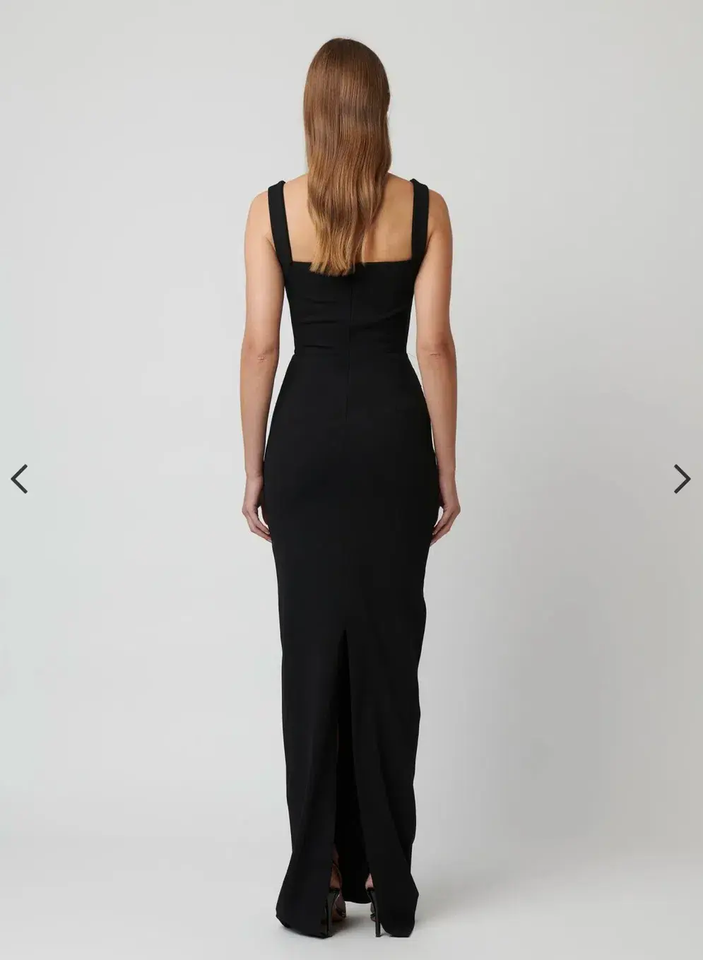Effie Kats Marbella Gown Maxi in Black Size AU 10 for rent on The Volte - main image