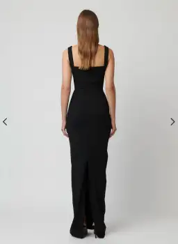 Effie Kats Marbella Gown Maxi in Black Size AU 10 for rent on The Volte - image 3
