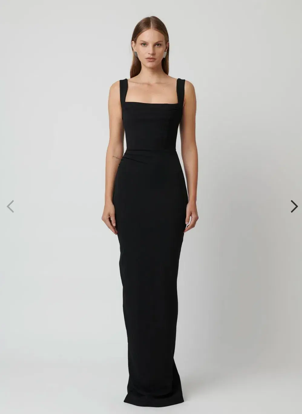 Effie Kats Marbella Gown Maxi in Black Size AU 10 for rent on The Volte - main image