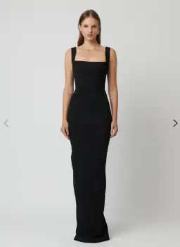 Effie Kats Marbella Gown Maxi in Black Size AU 10 for rent on The Volte - image 1