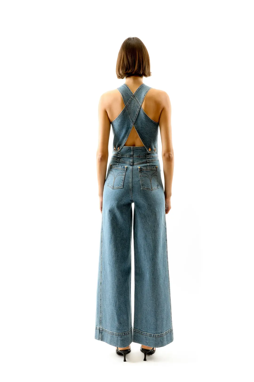 ALICE By Alice McCall Maverick Jumpsuit Light Blue Size AU 12 for rent on The Volte - main image