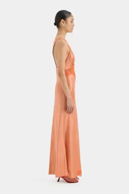 Sir The label Aries Cut Out Gown Peach Size AU 12 for rent on The Volte - image 2