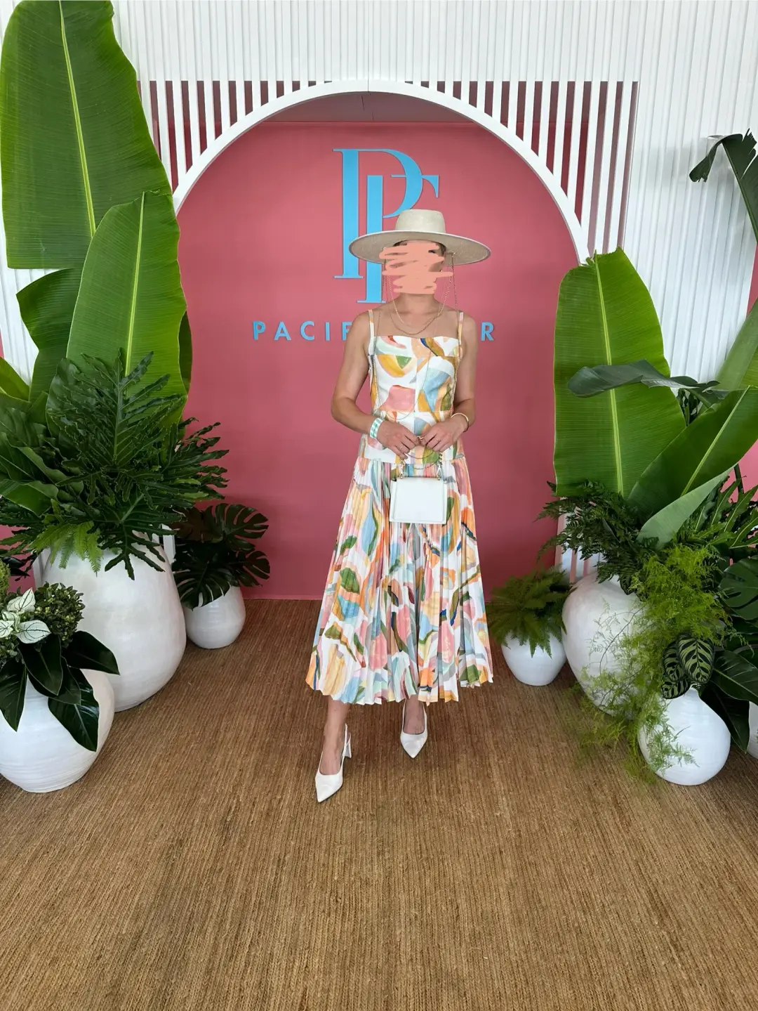 Acler Leasgill Midi Dress in Cubist Canyon Size AU 10 for rent on The Volte - main image