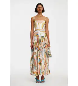 Acler Leasgill Midi Dress in Cubist Canyon Size AU 10 for rent on The Volte - image 1
