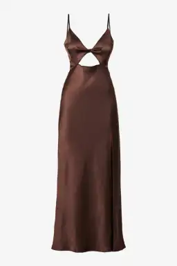 Bec and Bridge Hazel Maxi Dress in Chocolate Size AU 6 for rent on The Volte - image 3