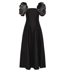 Aje Twyla Midi Dress Black Size AU 10 for rent on The Volte - image 7