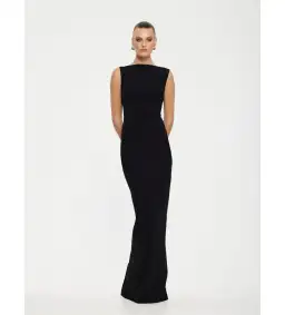 Effie Kats Verona Gown Black Size 10 for rent on The Volte - image 1