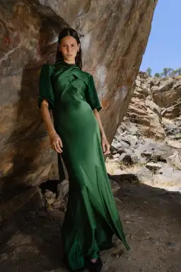 CLARET DRESS - MATILDA