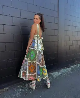 Alemais Trippy Troppo Halter Midi Multi Dress Size 8 for rent on The Volte - image 2