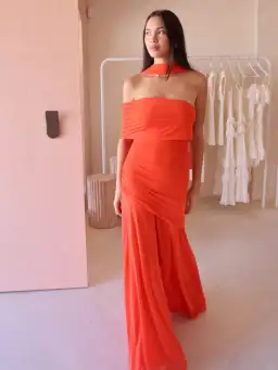 By Nicola By Nicola Fiesta Off Shoulder Maxi Dress in Fiesta Size 8 for rent on The Volte - image 4