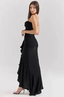 House of Cb Gabbi Black Maxi Dress Size 8 for rent on The Volte - image 2