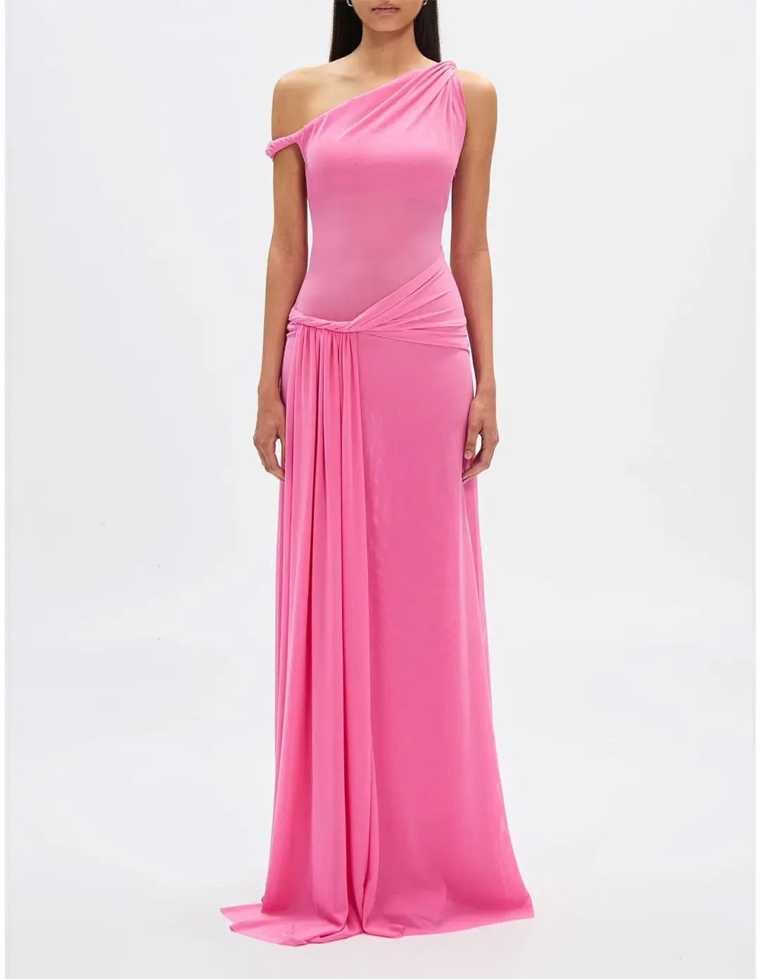 Misha Sisal Mesh Maxi Dress Orchid Pink Size 8 for rent on The Volte - main image