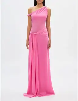 Misha Sisal Mesh Maxi Dress Orchid Pink Size 8 for rent on The Volte - image 1