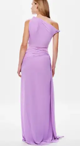 MISHA Sisal Mesh Dress Maxi Dress Lilac Size 10 for rent on The Volte - image 3