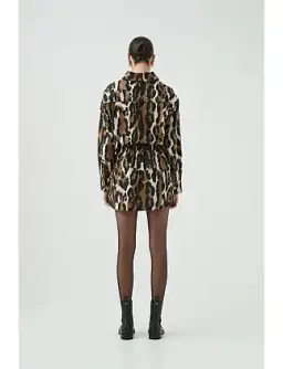 Aje Sienna Shirt Dress Animal Print Size 6 for rent on The Volte - image 10