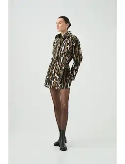 Aje Sienna Shirt Dress Animal Print Size 6 for rent on The Volte - image 13