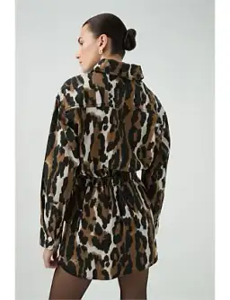 Aje Sienna Shirt Dress Animal Print Size 6 for rent on The Volte - image 12