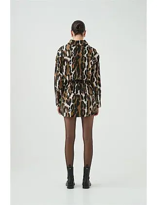 Aje Sienna Shirt Dress Animal Print Size 6 for rent on The Volte - main image