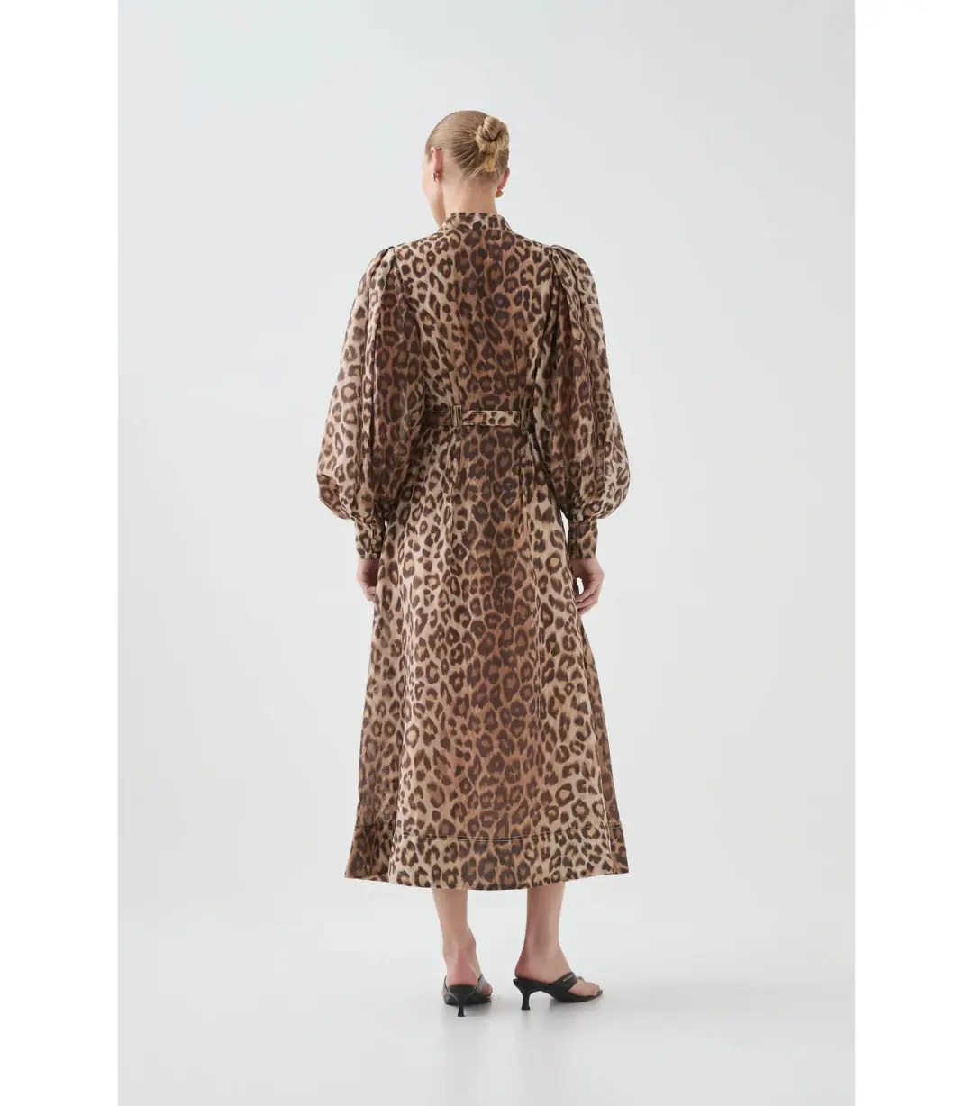 Aje Isabella Shirtdress Leopard Print Size AU 12 for rent on The Volte - main image