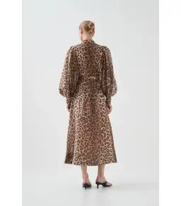 Aje Isabella Shirtdress Leopard Print Size AU 12 for rent on The Volte - image 4