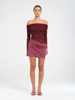 Benni Luca Mini Dress in Plum Size 8 / AU 8