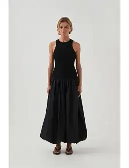 Havana Bubble Midi Dress Black Size 8/S for rent on The Volte - image 1