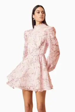 Elliatt Regina Long Sleeve Dress Pink Size 10 for rent on The Volte - image 2