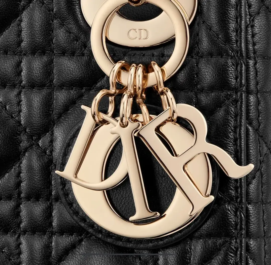 Mini Lady Dior Bag Black Cannage Lambskin for rent on The Volte - main image