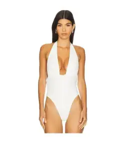 Natalie Rolt Becca Bodysuit White Size 0 AU 6