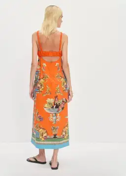 Alemais Rocco Orange Midi Size 6 for rent on The Volte - image 3