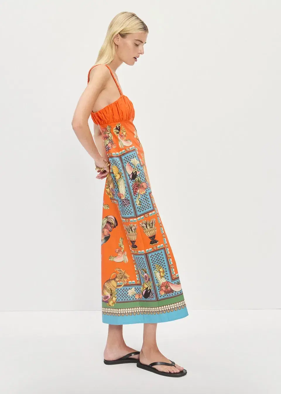 Alemais Rocco Orange Midi Size 6 for rent on The Volte - main image