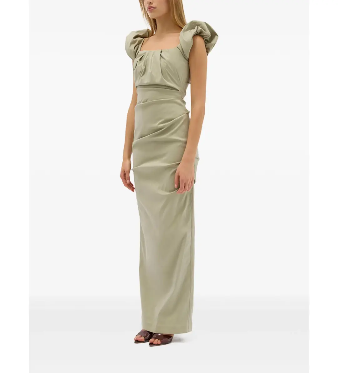 Rachel Gilbert Kalina Gown Sage Size AU 18 for rent on The Volte - main image