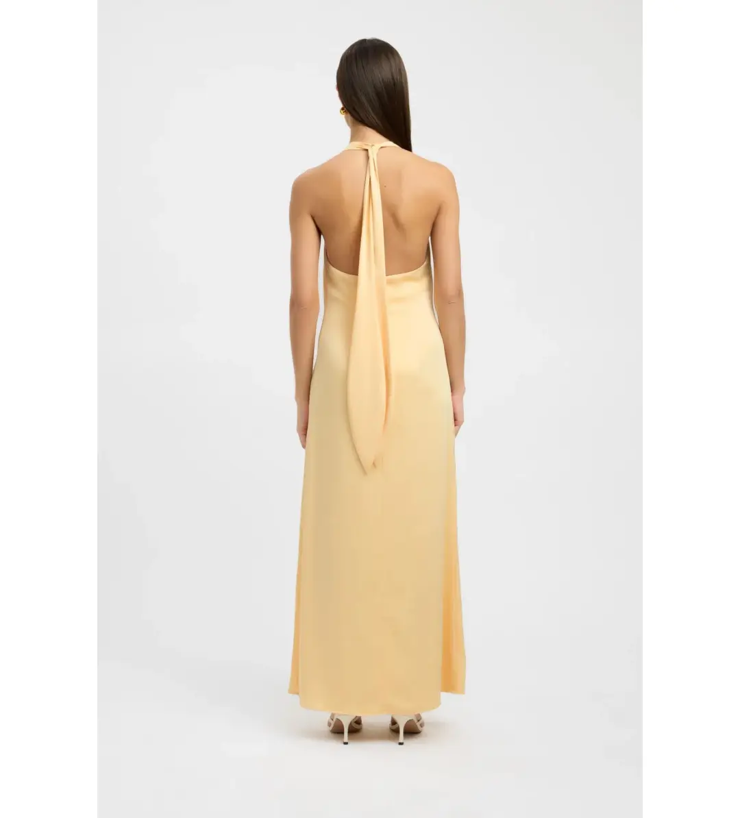 Kookai Milan Maxi Dress in Yellow Size AU 6 for rent on The Volte - main image