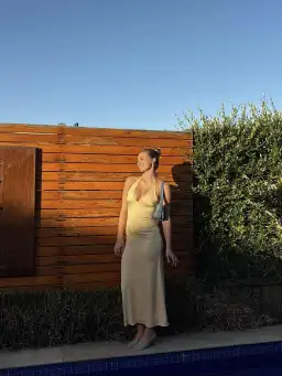 Kookai Milan Maxi Dress in Yellow Size AU 6 for rent on The Volte - image 2