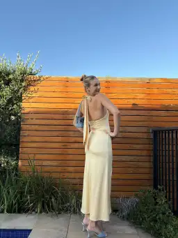 Kookai Milan Maxi Dress in Yellow Size AU 6 for rent on The Volte - image 1