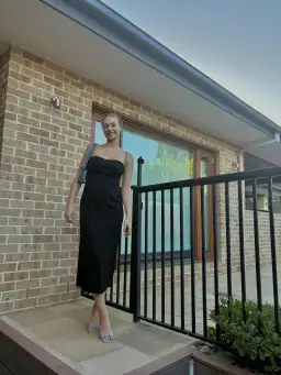 Viktoria and Woods Generation Midi Dress in Black Size S/ AU 8 for rent on The Volte - image 3