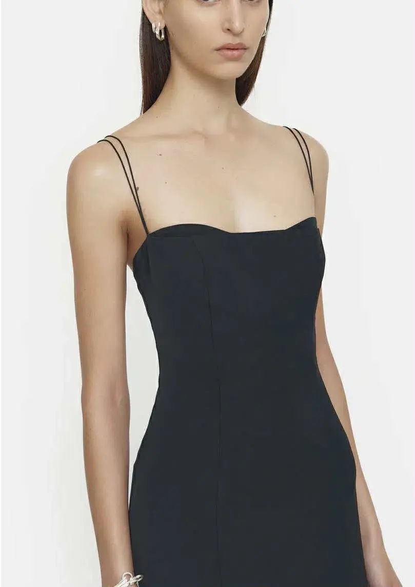 Viktoria and Woods Generation Midi Dress in Black Size S/ AU 8 for rent on The Volte - main image