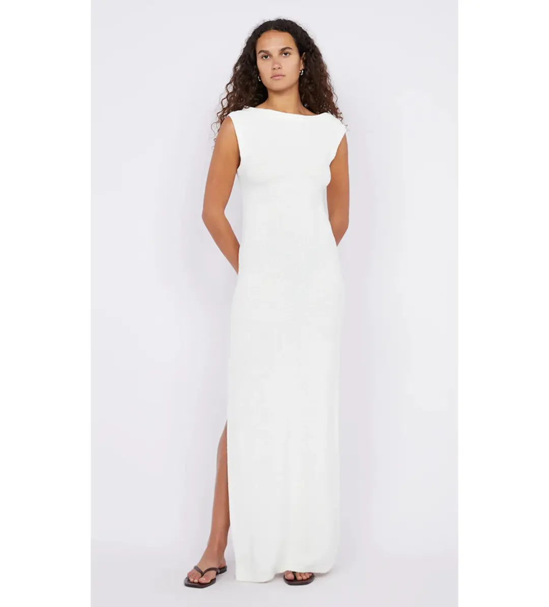 Bec + Bridge Martha Asym Maxi Dress in White Size 8 for rent on The Volte - main image