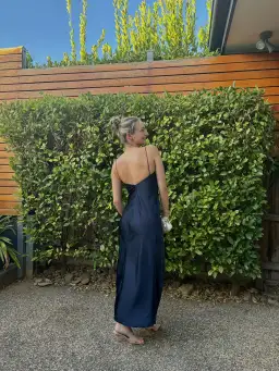 Camilla & Marc Bowery Slip Midi Dress in Navy Size 8 for rent on The Volte - image 4