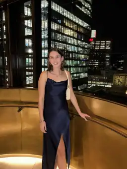 Camilla & Marc Bowery Slip Midi Dress in Navy Size 8 for rent on The Volte - image 3