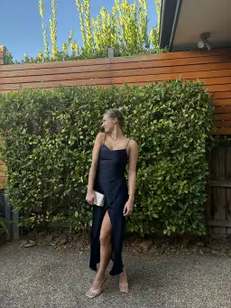 Camilla & Marc Bowery Slip Midi Dress in Navy Size 8 for rent on The Volte - image 6