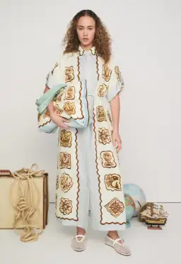 Alemais Relic Shirt Dress Multi Size 12 for rent on The Volte - image 1
