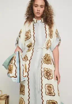 Alemais Relic Shirt Dress Multi Size 12 for rent on The Volte - image 2