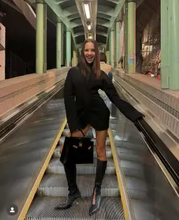 Lillian Khallouf Laff Dress in Black Size 8 for rent on The Volte - image 2