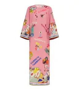 Alemais La Charrasca Midi Dress Pink Print Size AU 12 for rent on The Volte - image 4